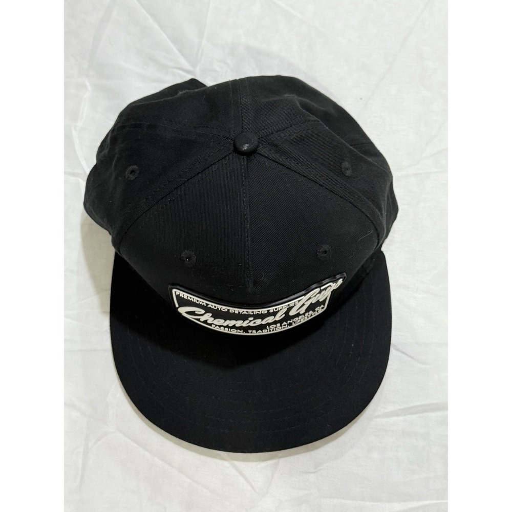 Chemical Guys SnapBack Hat/Cap Auto Detailing Rubber Patch Black Baseball Hat - Picture 8 of 8